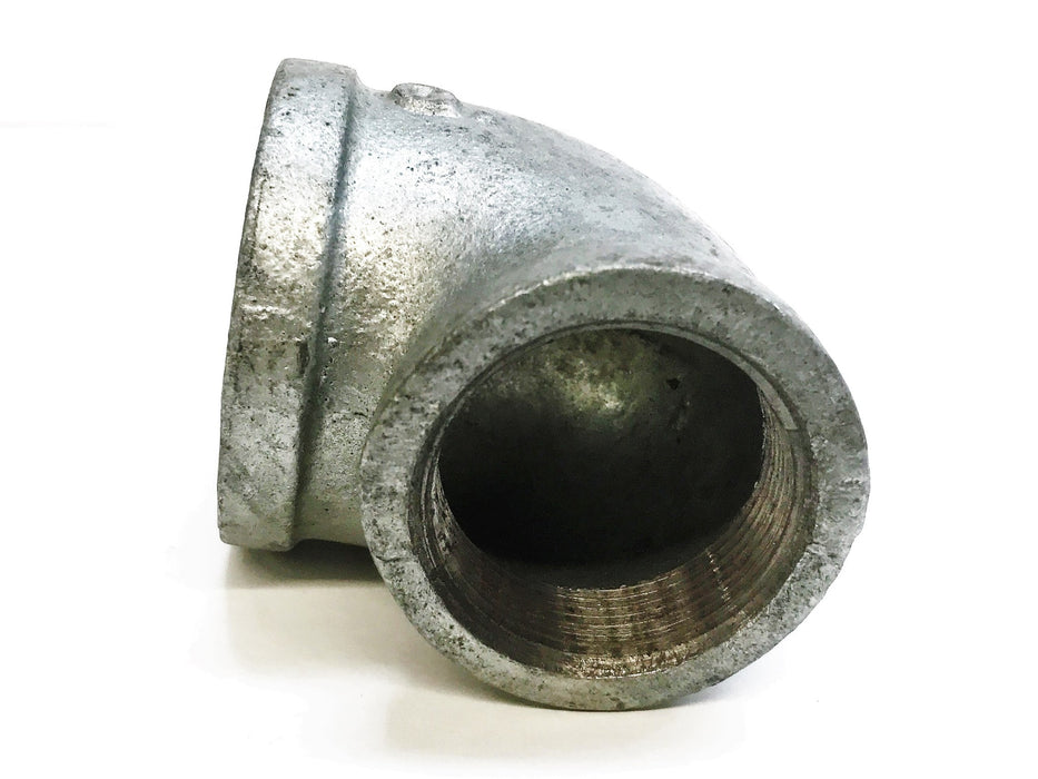 Galvanized 2" Female x 1-1/2" Female 90 Degree Reducing Elbow [Lot of 2] NOS
