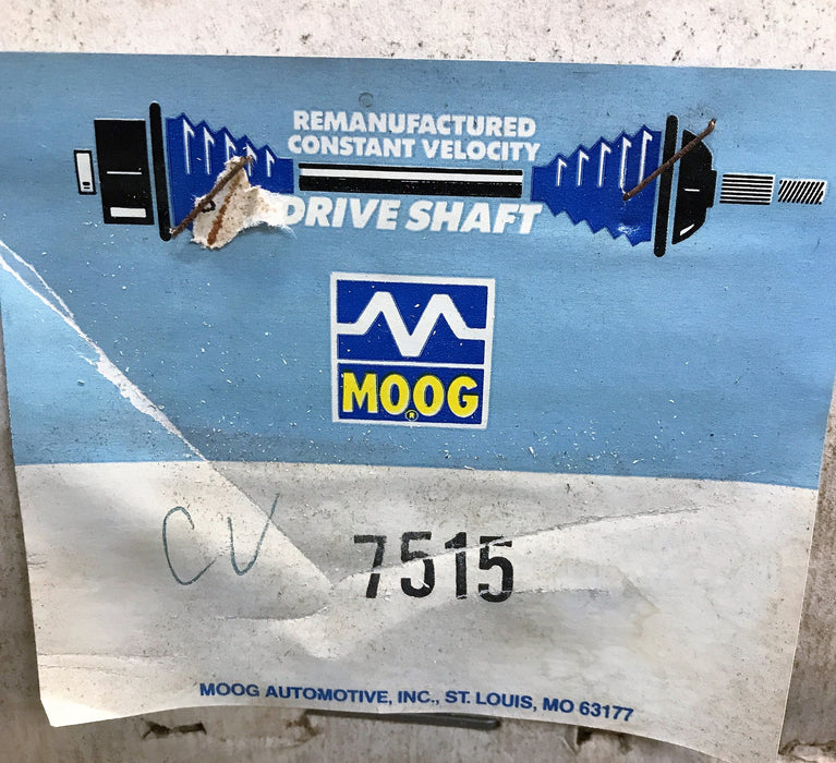 Moog Re-Manufactured Constant Velocity Driveshaft Axle CV7515 (7515) NOS