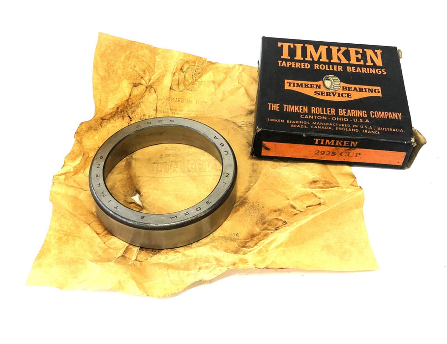 Timken Tapered Roller Bearing Cup 2925 NOS