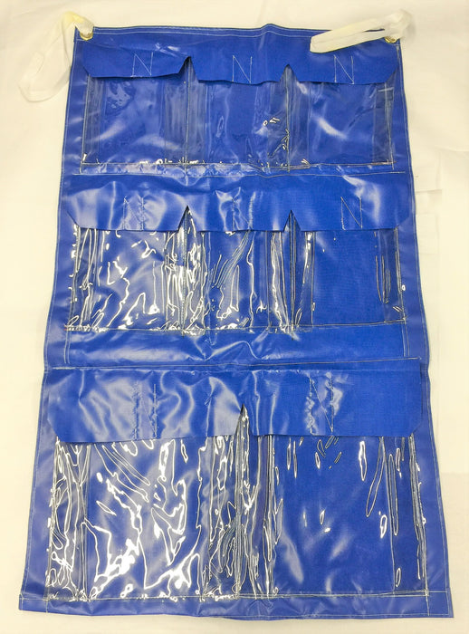 Unbranded 55.5" X 33.25" Blue Hanging Organizer 601-0257 NOS