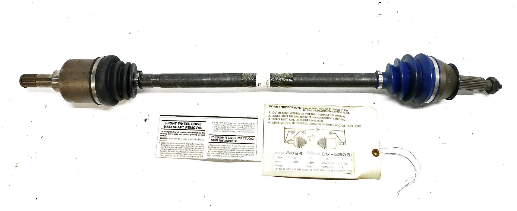 Moog Re-Manufactured Constant Velocity Driveshaft Axle CV8506 NOS
