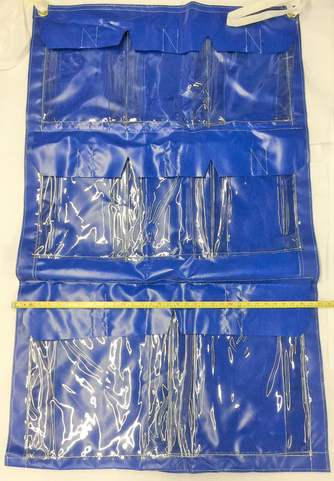 Unbranded 55.5" X 33.25" Blue Hanging Organizer 601-0257 NOS