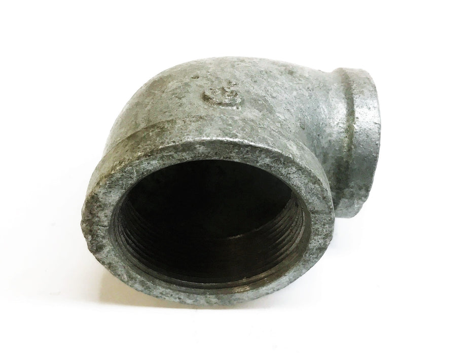 Galvanized 2" Female x 1-1/4" Female 90 Degree Reducing Elbow [Lot of 3] NOS