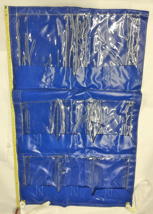 Unbranded 55.5" X 33.25" Blue Hanging Organizer 601-0257 NOS