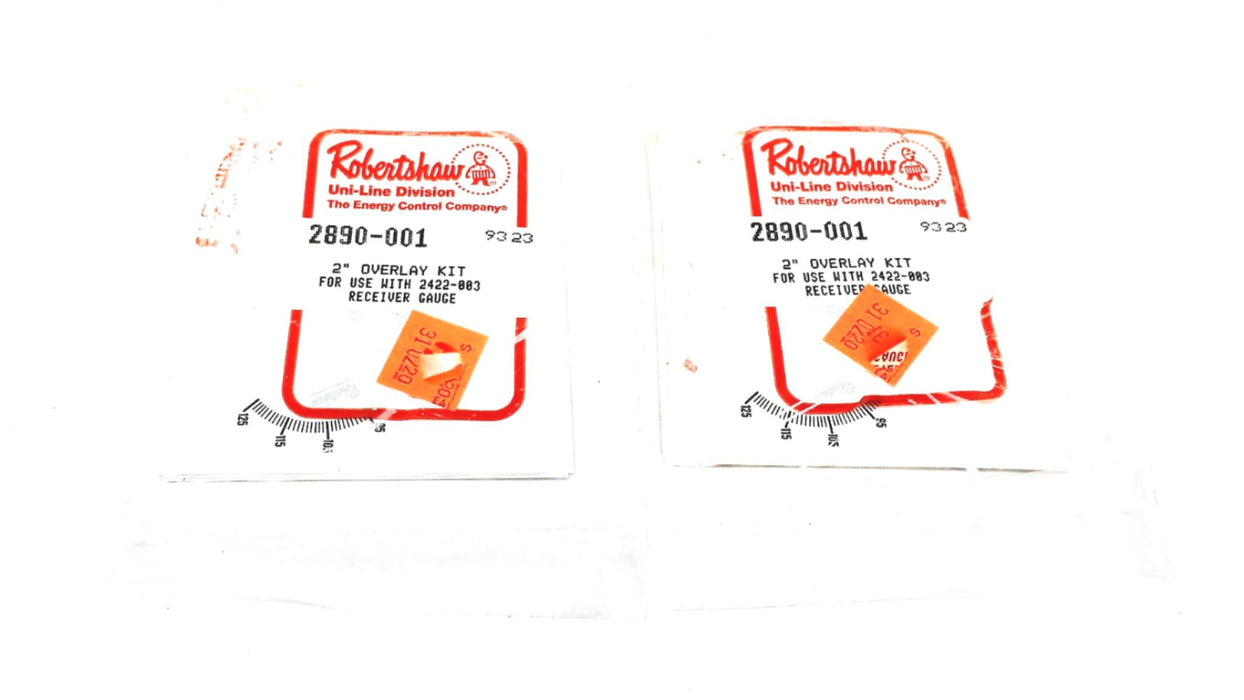 Robertshaw 2 In. Overlay Kit For 2422-003 Receiver Gauge 2890-001 [Lot of 2] NOS