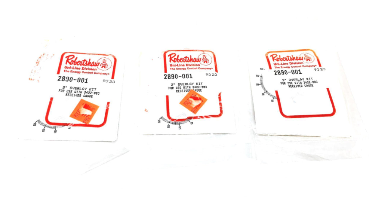 Robertshaw 2 In. Overlay Kit For 2422-003 Receiver Gauge 2890-001 [Lot of 3] NOS
