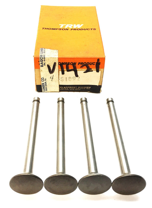 TRW/Thompson Products Engine Intake Valve Set (4pcs) S1892 (V1421) NOS