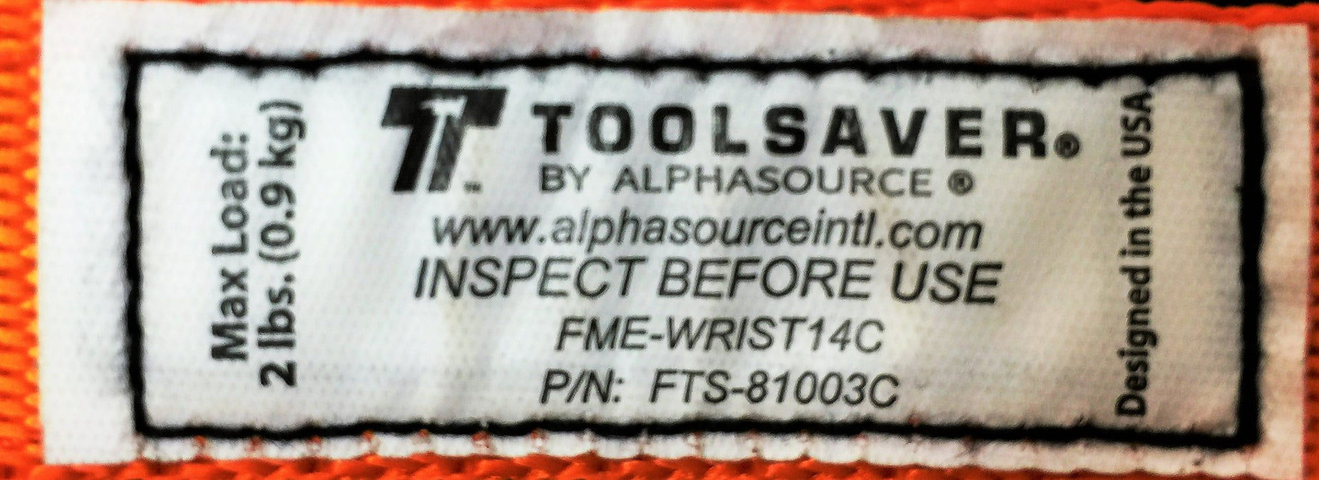 Alphasource/ ToolSaver Wrist Tether w/Cord and Clip [Lot of 5] FTS-81003C NOS