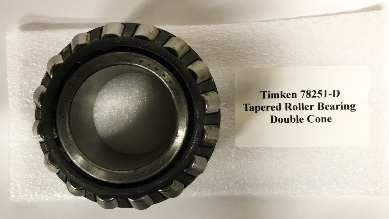 Timken Tapered Roller Bearing Double Cone 78251-D NOS