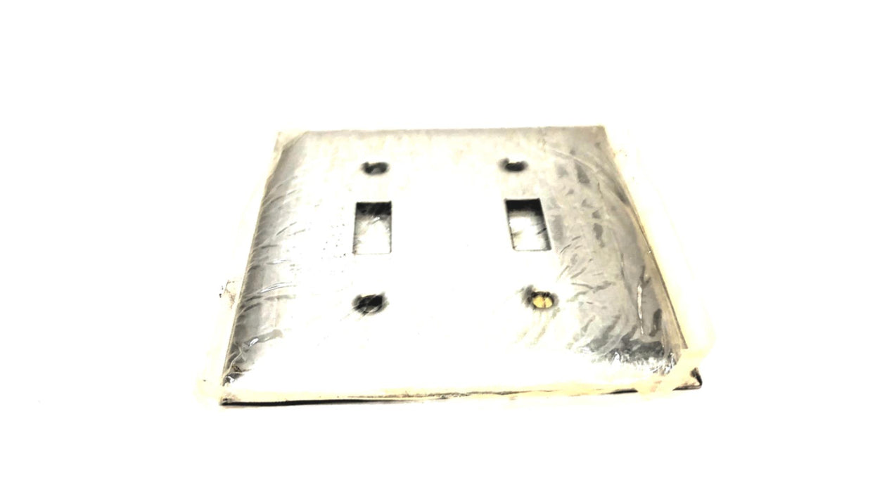 Hubbell 2 Gang 2 Switch 302-304 Stainless Steel Wall Plate SS2 [Lot of 3] NOS