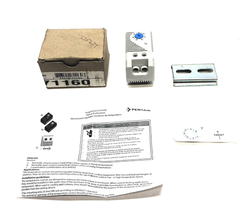Stego Hoffman Atemnc 20-80 Celsius Thermostat Control Switch 1158NO (71160) NOS
