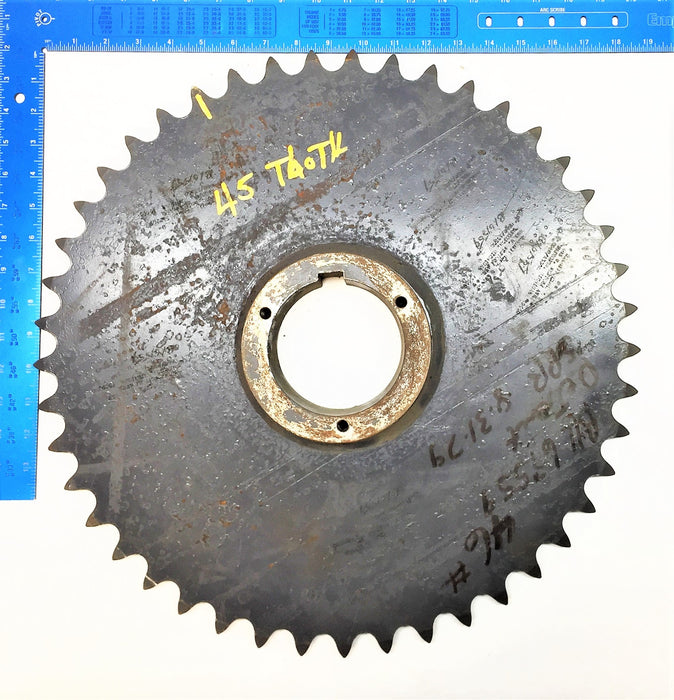 BROWNING 45-Tooth Roller Chain Sprocket 100R45 NOS