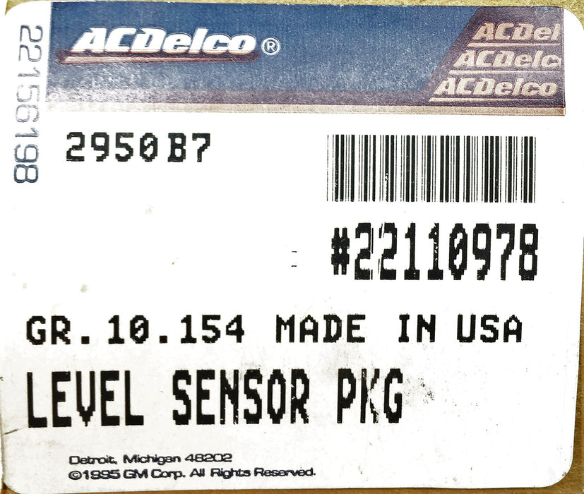 AC Delco/GM Level Sensor 22110978 NOS