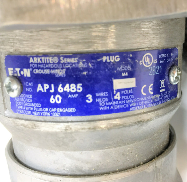 Eaton/Appleton Powertite 4-Pole 3-Wire Connector ARC3034BC (APJ6485) NOS