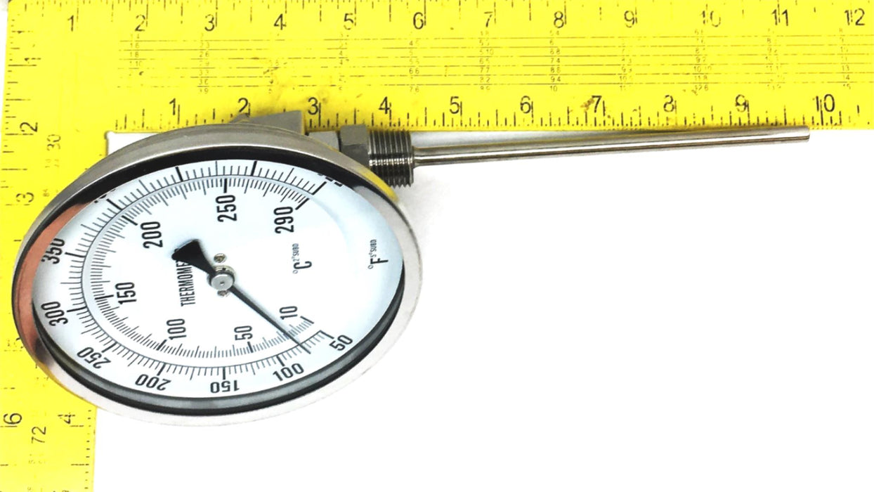Grainger 50-550F/10-290C Bimetal Thermometer 1NGC2 NOS
