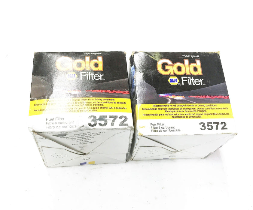 NAPA Gold Fuel Filter 3572 [Lot of 2] NOS
