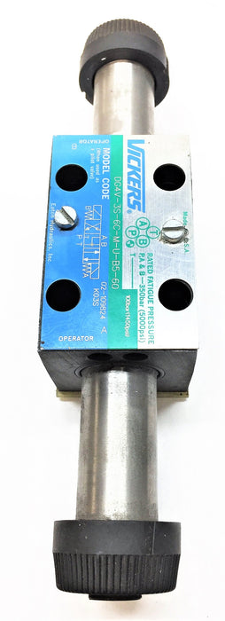 VICKERS Solenoid Valve DG4V-3S-6C-M-U-B5-60 USED
