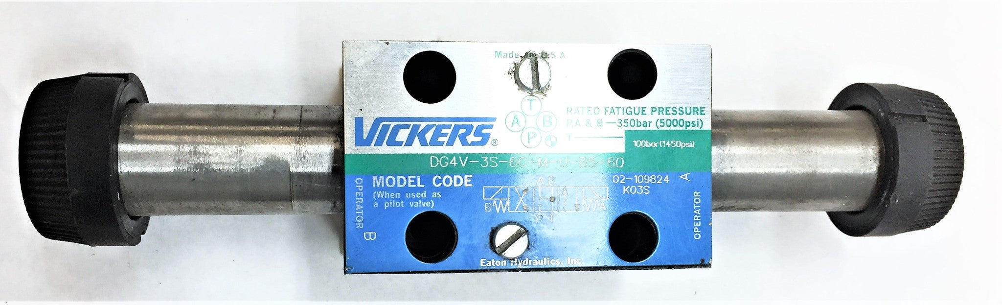 VICKERS Solenoid Valve DG4V-3S-6C-M-U-B5-60 USED