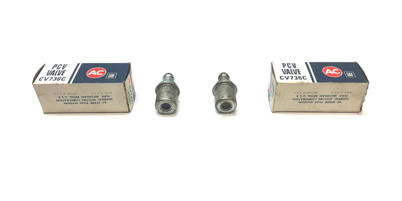 AC Delco PCV Valve CV736C (6423695) [Lot of 2] NOS