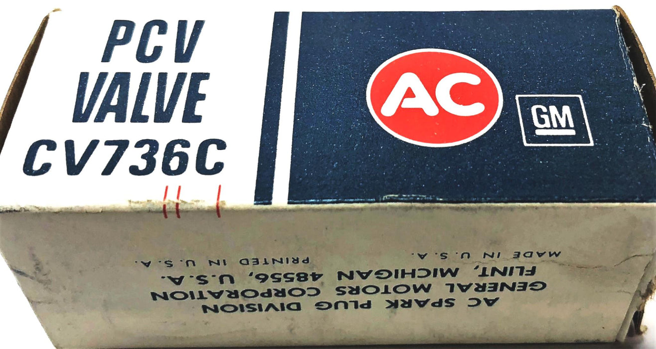 AC Delco PCV Valve CV736C (6423695) [Lot of 2] NOS