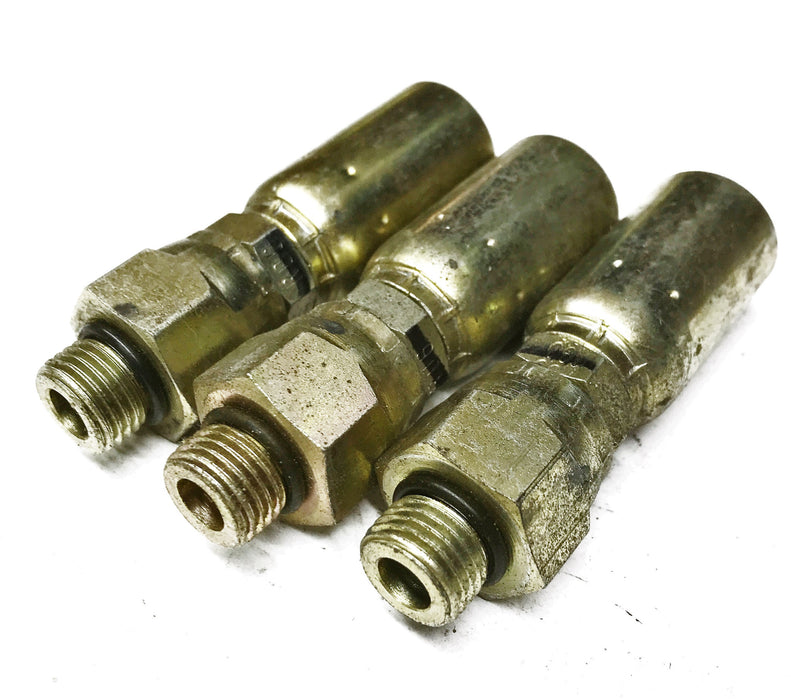 Weatherhead Straight Crimp Fitting 06U-R06 [Lot of 3] NOS