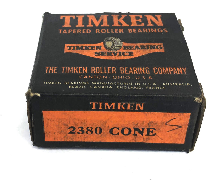 Timken Tapered Roller Bearing Cone 2380 [Lot of 2] NOS