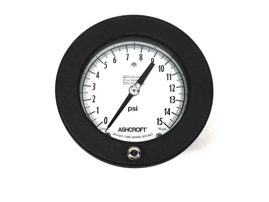 Ashcroft 4-1/2 Inch 3-15 Range General Purpose Gauge 45-1017-A-02B NOS