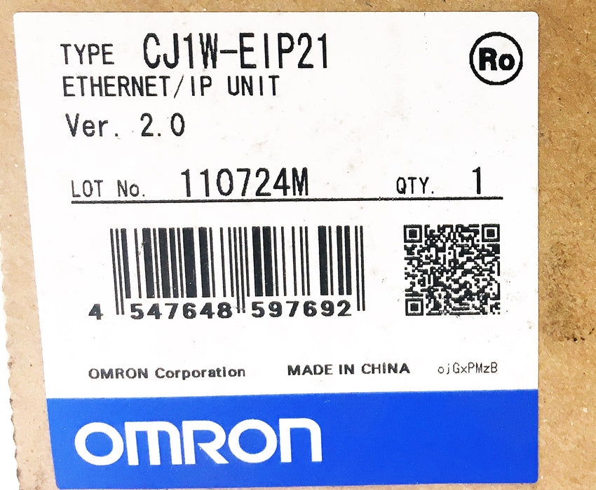 Omron Ethernet IP Unit CJ1W-EIP21 USED