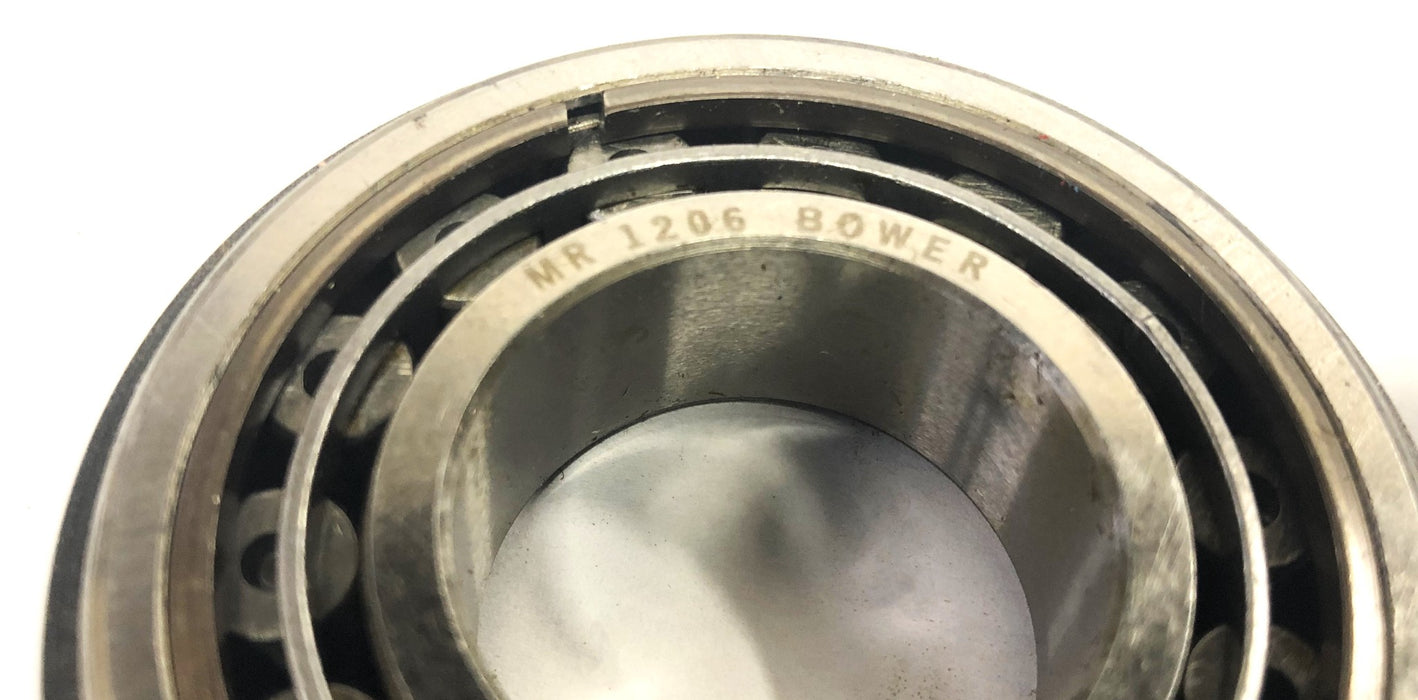 Bower Cylindrical Roller Bearing With Snap Ring MR1206RUGV (M1206GU/MR1206) NOS