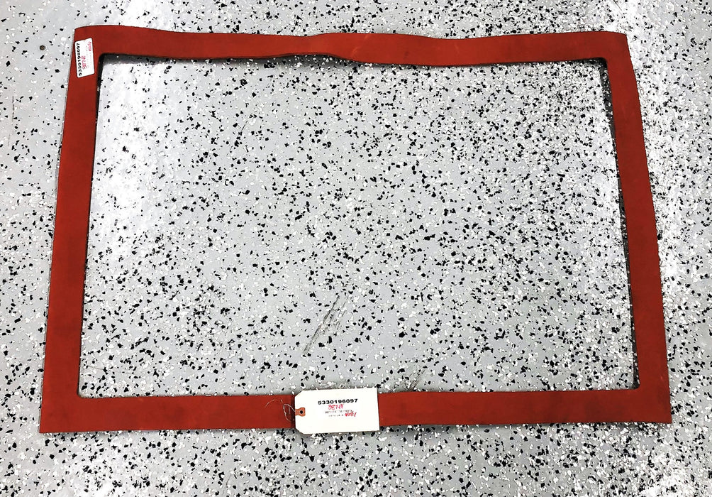 Four States Gasket And Rubber Inc Red Rubber Gasket 39-3/4X27-1/2 Inch OD NOS