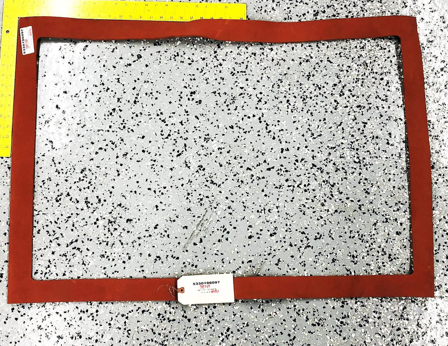 Four States Gasket And Rubber Inc Red Rubber Gasket 39-3/4X27-1/2 Inch OD NOS