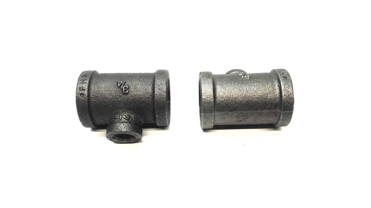 Unbranded 3/4" X 1/4" X 3/4" Threaded T-Fitting [Lot of 2] NOS
