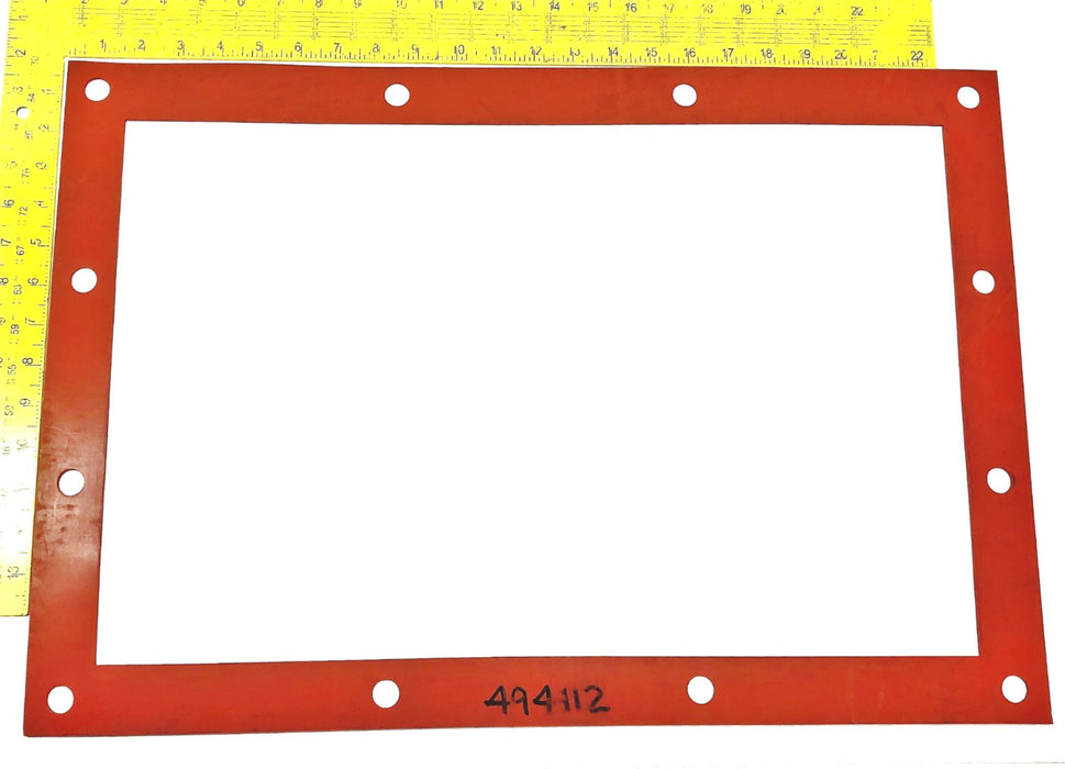 Unbranded 23-7/8X16-1/4 Inch OD Red Rubber Gasket 494112 NOS