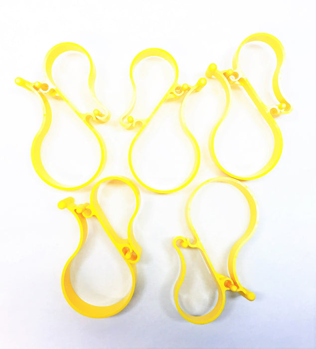 Alphasource  3” Yellow Cord Management Clip F-OKTOLOCK [Lot of 5] NOS