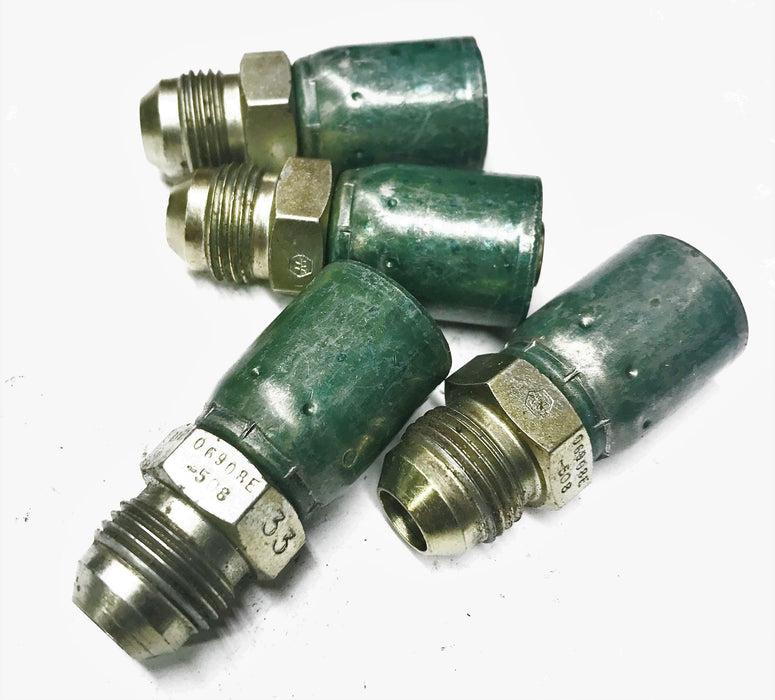 Weatherhead Hydraulic Fitting 06908E-508 [Lot of 4] NOS