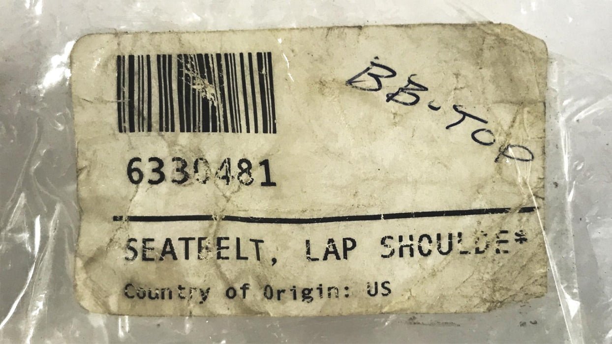 New Flyer Safeguard Seat Belt, Lap and Shoulder Assemblies, 6330481 NOS