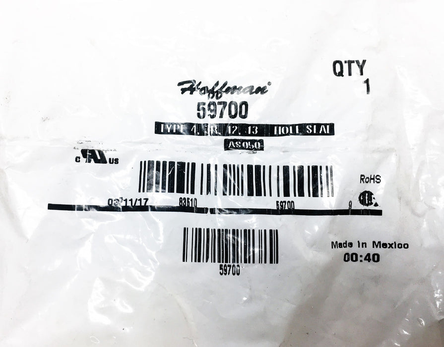 Hoffman Type 4 3R 12 13 AS050 Hole Seal 59700 [Lot of 3] NOS