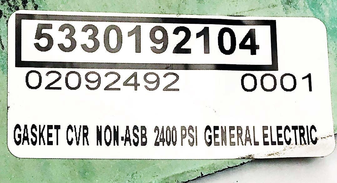 General Electric CVR 2400 PSI Gasket NA-1001 NOS