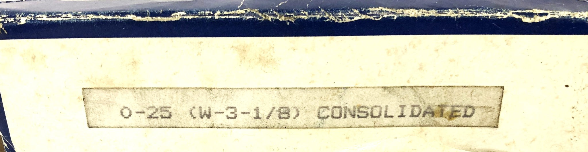 Consolidated Bearings Thrust Bearing 0-25 (W-3-1/8) NOS