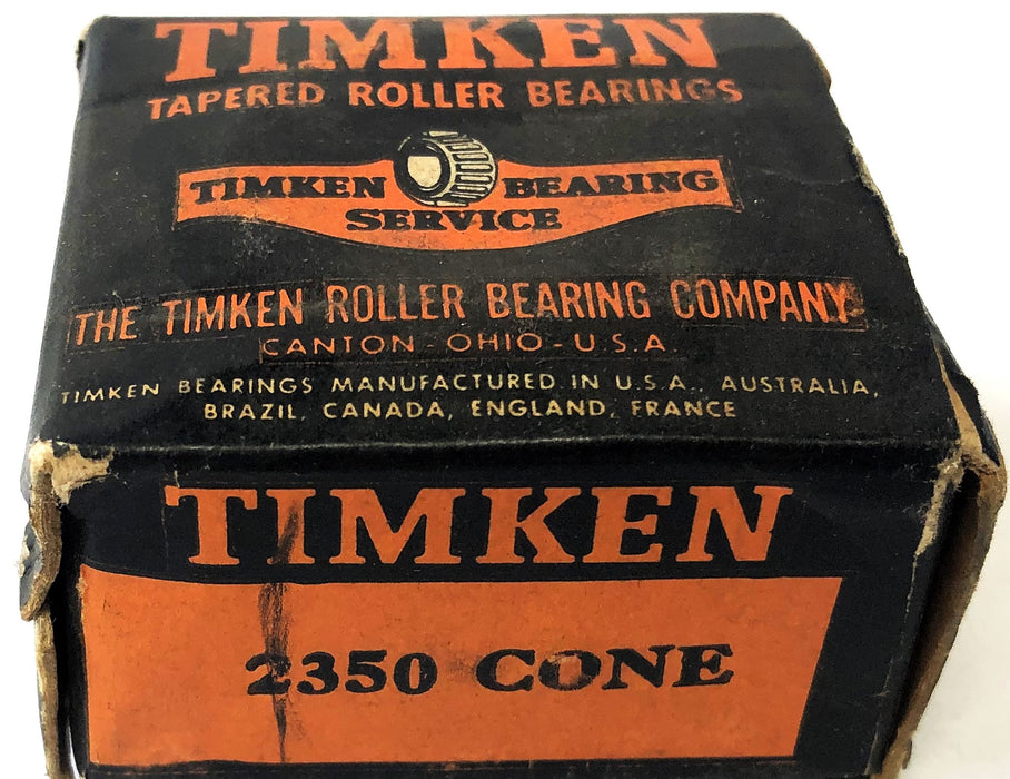Timken Tapered Roller Bearing Cone With Collar 2350 NOS