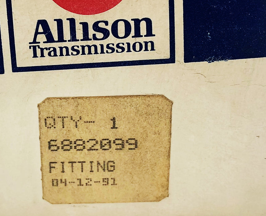 Allison Transmission Fitting 6882099 NOS