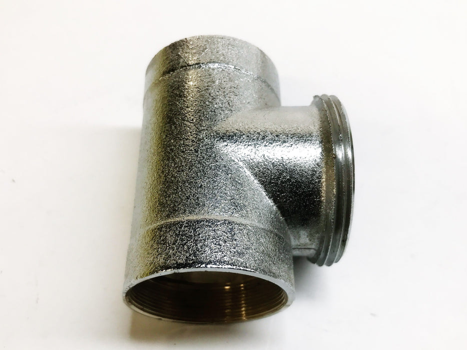 Unbranded 1-1/4" Female x 1-1/4 Female x 1-1/2" Male Steel Tee NOS