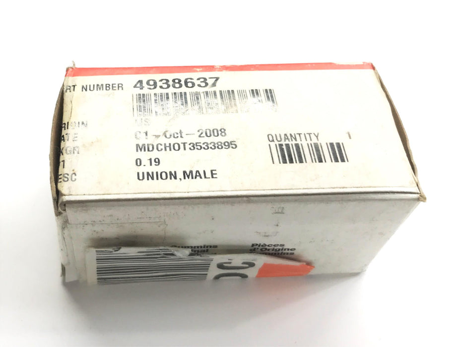 Cummins Male Union 4938637 NOS
