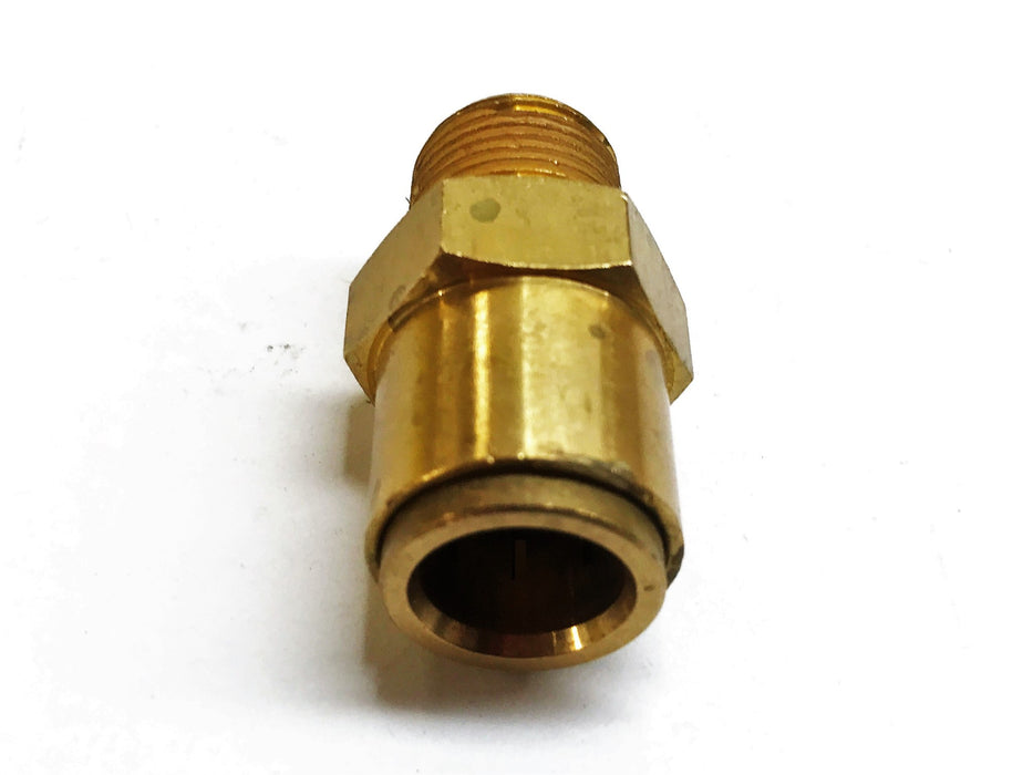 Parker 3/8" Male x 1/2" OD Brass Compression Coupling [Lot of 7] NOS