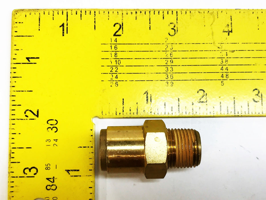 Parker 3/8" Male x 1/2" OD Brass Compression Coupling [Lot of 7] NOS