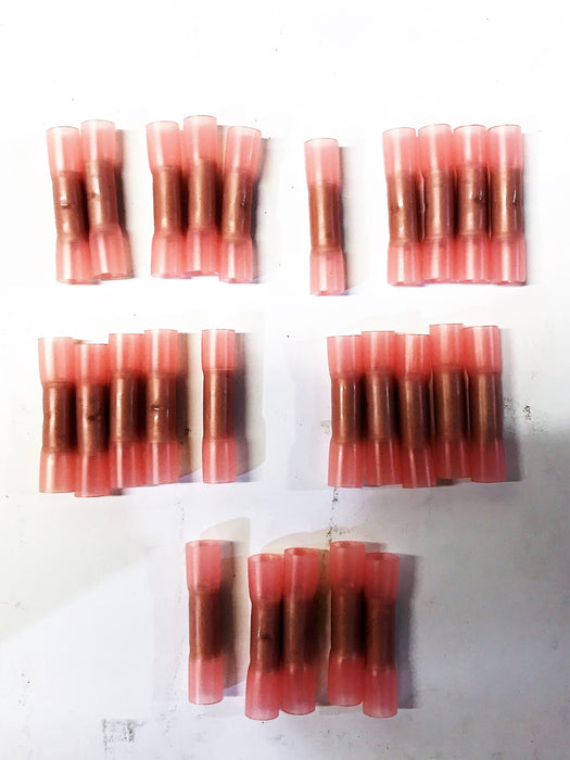 Power Phase Pink Sealed Crimp Butt Splice Connector, Bag of 25, 0710539 NOS
