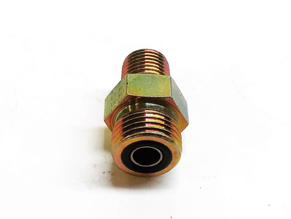 Unbranded 3/8" Male x 1/4" Male Brass Compression Coupling [Lot of 4] NOS