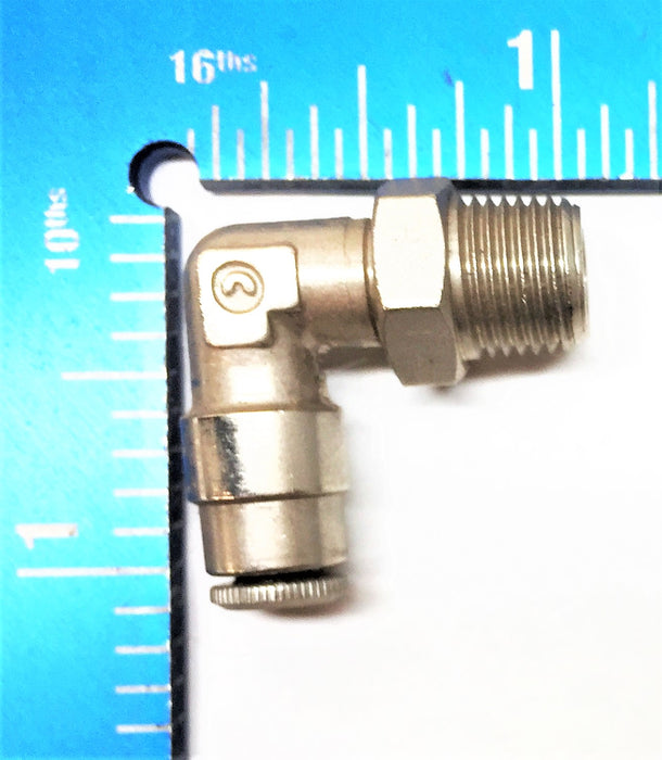 DANFOSS WEATHERHEAD 8mm Quick Coupling Elbow 1169X8MX4PT [Lot of 10] NOS