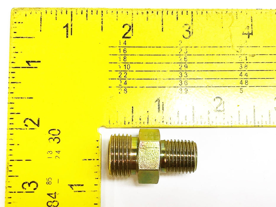 Unbranded 3/8" Male x 1/4" Male Brass Compression Coupling [Lot of 4] NOS