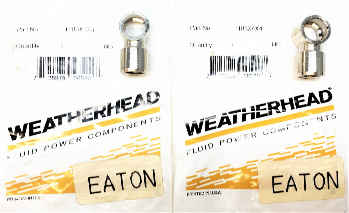 EATON WEATHERHEAD Female Banjo 1183X4X4 [Lot of 2] NOS